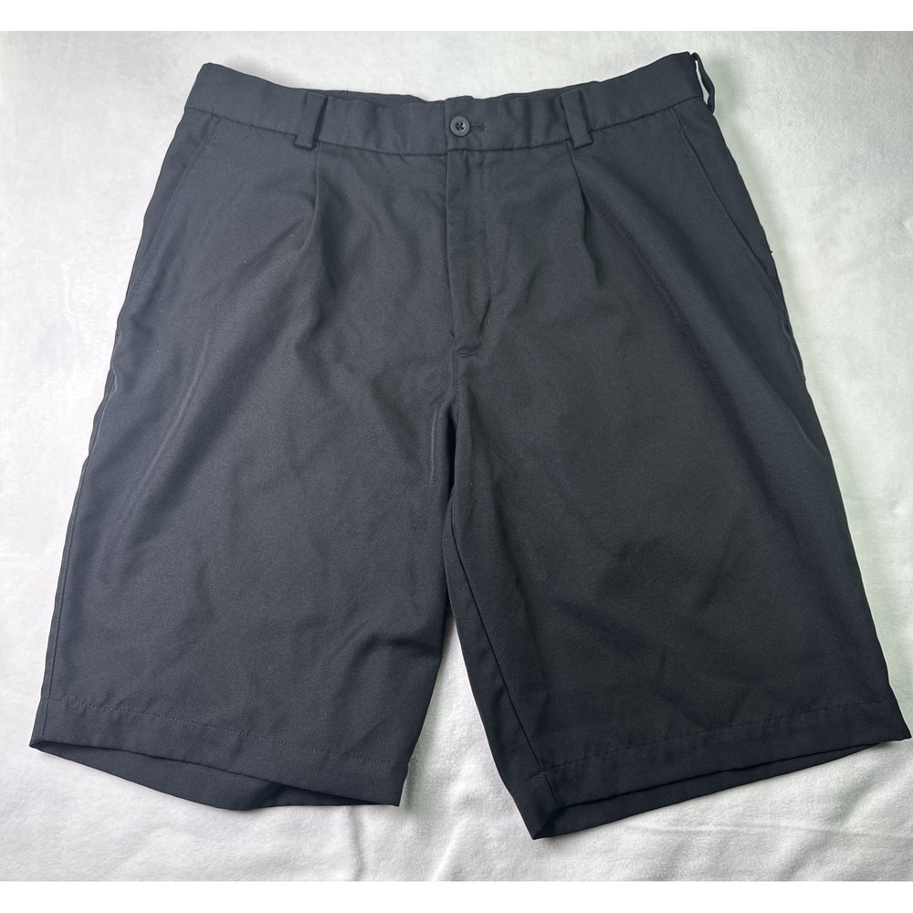 Nike Golf Woven Pleated Shorts Black  Men's Size 32